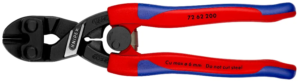 Kìm cộng lực Knipex 72 62 200, lưỡi nghiêng, kim loại mềm, nhựa thumbnail 2