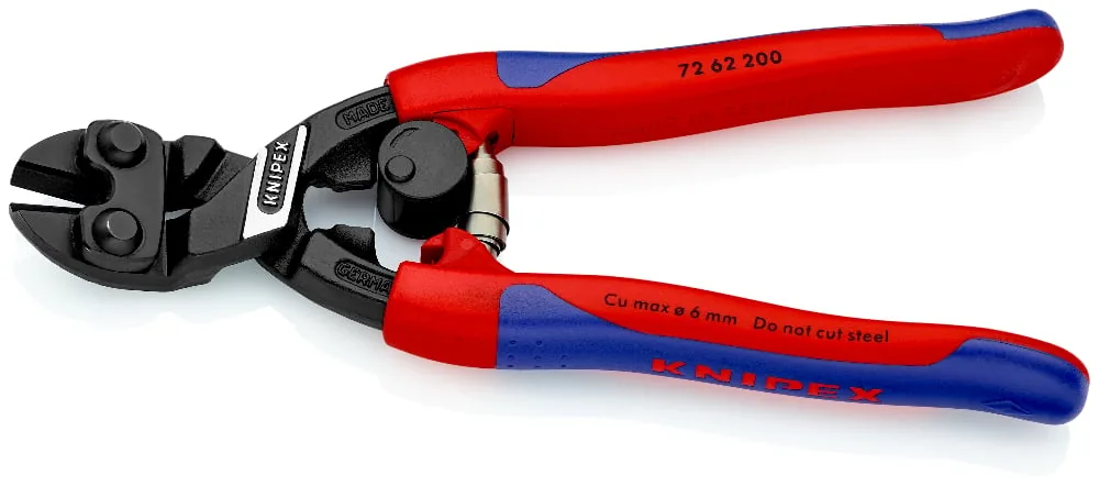 Kìm cộng lực Knipex 72 62 200, lưỡi nghiêng, kim loại mềm, nhựa thumbnail 3