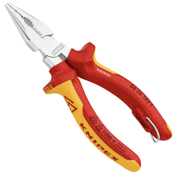 Kìm đa năng mũi nhọn KNIPEX 08 26 145 T BK, dài 145mm