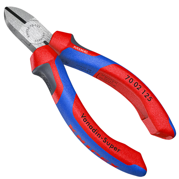 KNIPEX 70 02 125 SB Diagonal Cutter 125 mm black atramentized with comfort handles polished