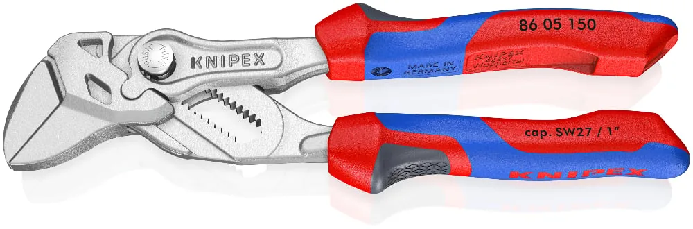 Kìm mỏ lết 6 inch KNIPEX 86 05 150 SB, đầu mạ crom bóng thumbnail 2