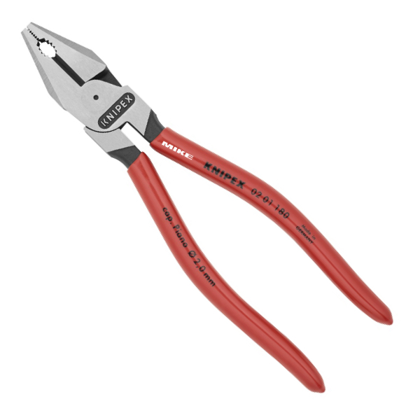 Kìm răng đầu bằng cường lực KNIPEX 02 01 180 SB, dài 180mm
