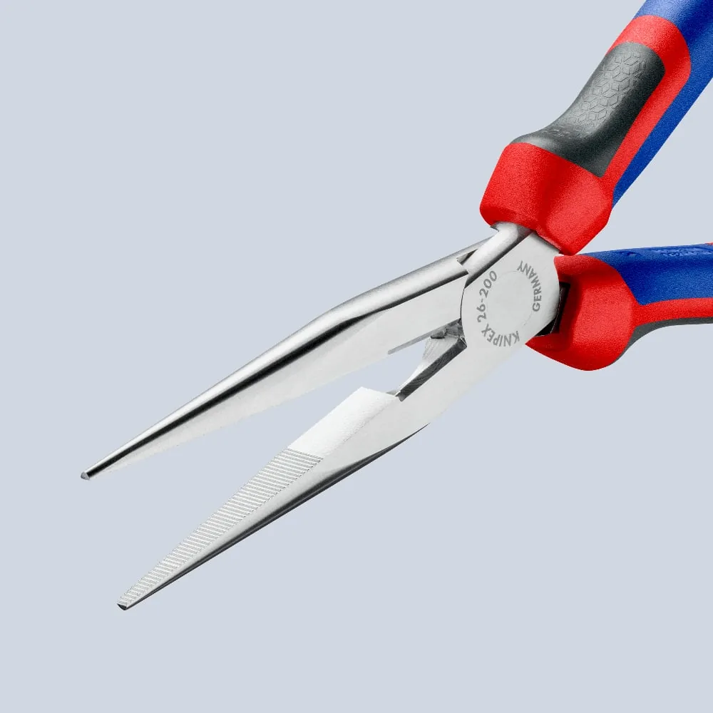 KNIPEX 26 15 200 Snipe Nose Side Cutting Pliers (Stork Beak Pliers) 200 mm chrome-plated with comfort handles chrome-plated thumbnail 5
