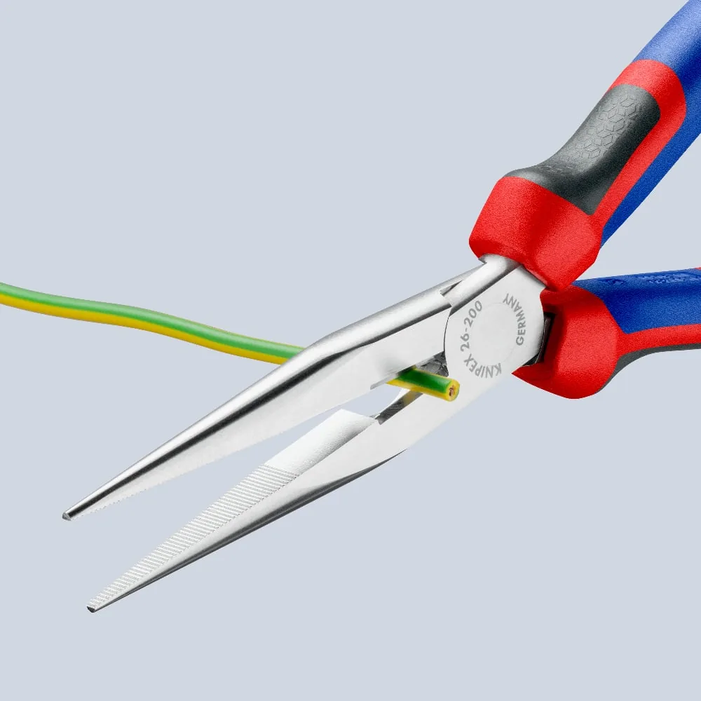 KNIPEX 26 15 200 Snipe Nose Side Cutting Pliers (Stork Beak Pliers) 200 mm chrome-plated with comfort handles chrome-plated thumbnail 4