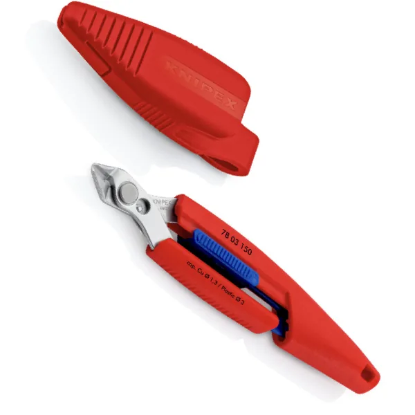 KNIPEX 78 03 150 V01 Slim Knips in tool holster Comfortable to transport and reaches into deep, confined spaces 158 mm shock-resistant plastic body thumbnail 2