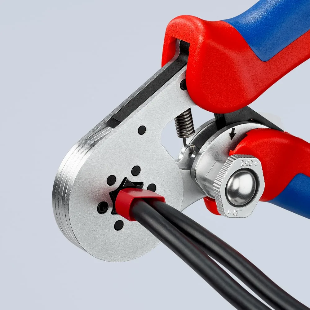Kìm bấm cos tự động Knipex 97 55 14, cos lục giác, tự chỉnh size thumbnail 4