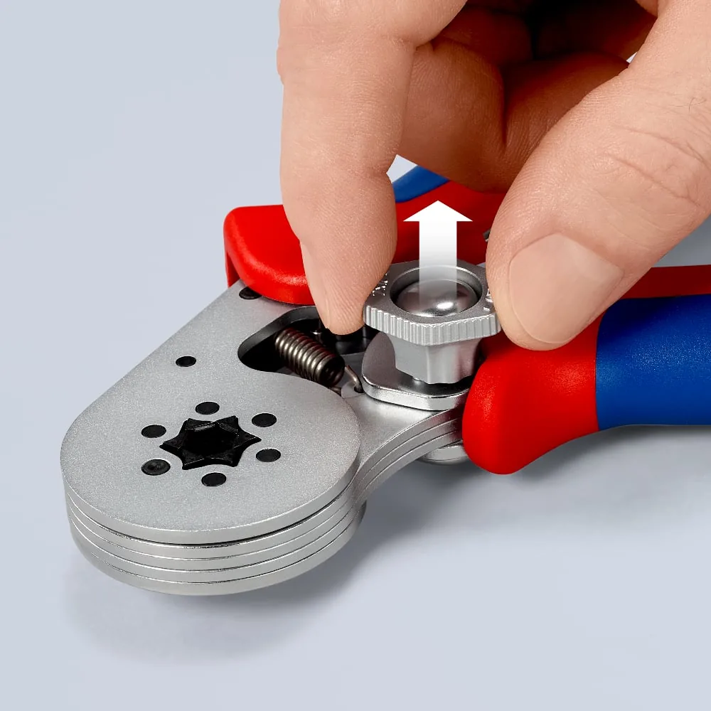 Kìm bấm cos tự động Knipex 97 55 14, cos lục giác, tự chỉnh size thumbnail 3