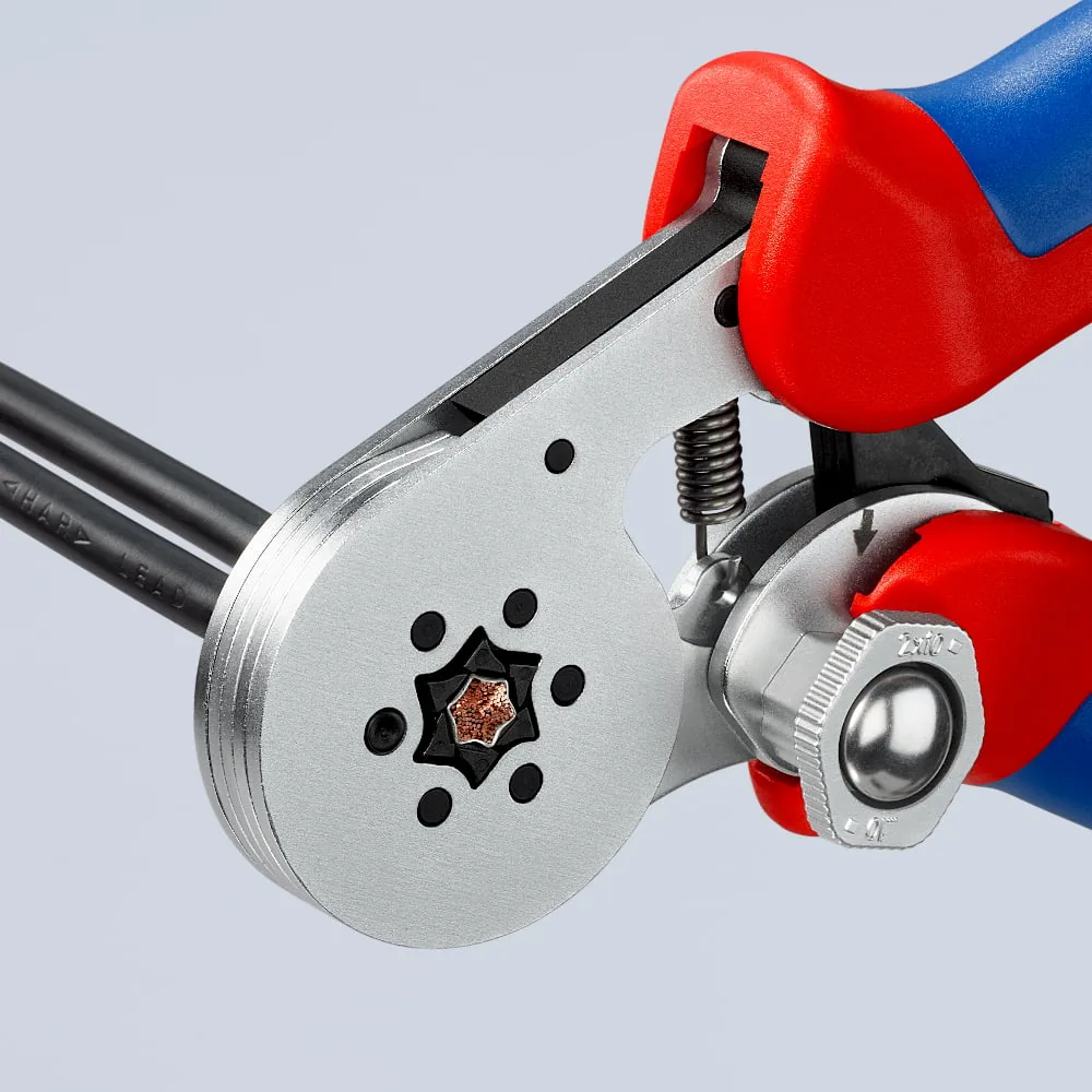 Kìm bấm cos tự động Knipex 97 55 14, cos lục giác, tự chỉnh size thumbnail 2