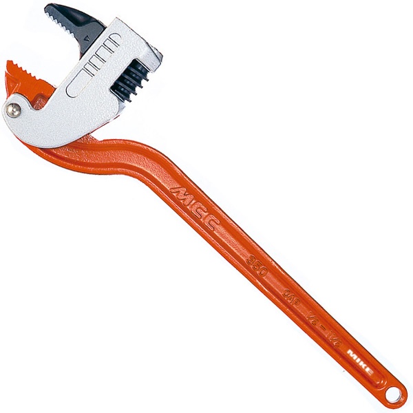 Mỏ lết góc, cán thép, dài 450mm, mở ngàm 33-70mm