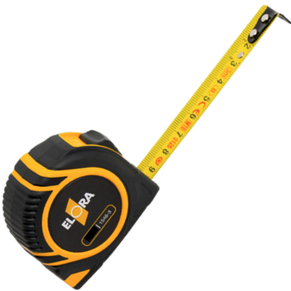 Thước cuộn ELORA 1546-10, 10m, sợi thép phủ nylon, vỏ nhựa
