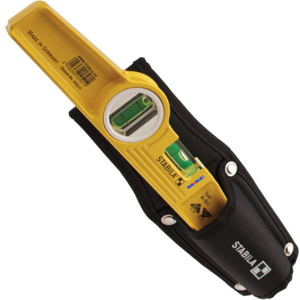 Thước thủy 25cm đế từ bằng đất hiếm, có túi đeo