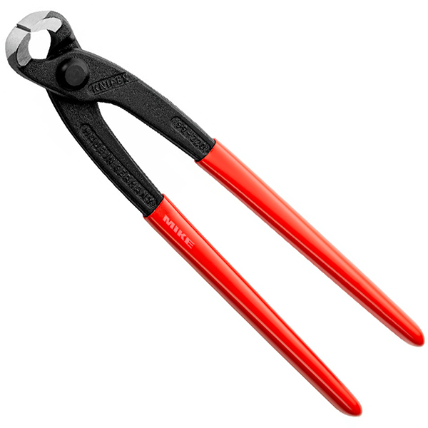 KNIPEX 99 01 220 EAN Concreters' Nipper (Fixers' Nipper) 220 mm black atramentized with plastic coating polished