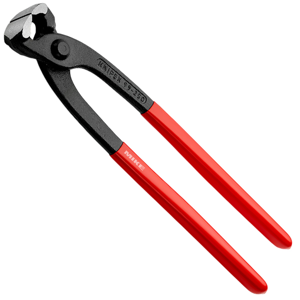 KNIPEX 99 01 250 SB Concreters' Nipper (Fixers' Nipper) 250 mm black atramentized with plastic coating polished