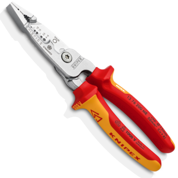 Kìm điện đa năng Knipex 13 76 200 ME – cán cách điện 1000V