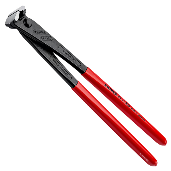 KNIPEX 99 11 300 SB High Leverage Concreters' Nipper high lever transmission 300 mm black atramentized with plastic coating polished