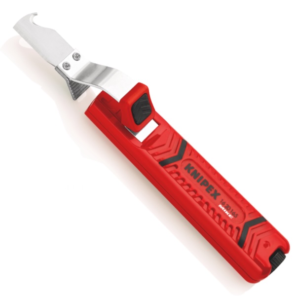KNIPEX 16 20 165 SB Stripping Tool with scalpel blade 165 mm shock-resistant plastic body