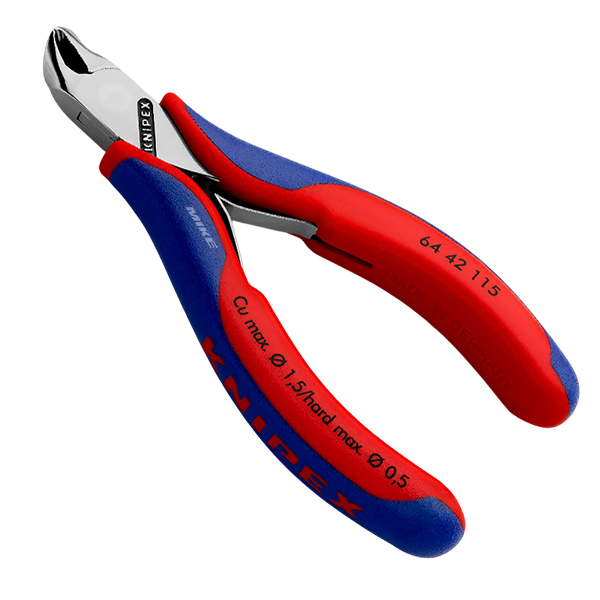 Kìm cắt linh kiện đầu cuối Knipex 64 42 115 – góc nghiêng 27°