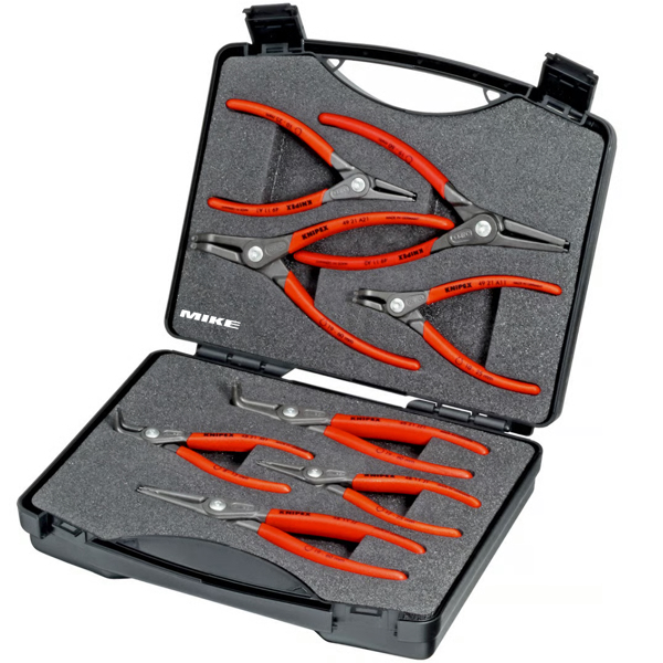 Bộ kìm phe 8 cây Knipex 00 21 25 Tool Box “SRZ”, trong ngoài