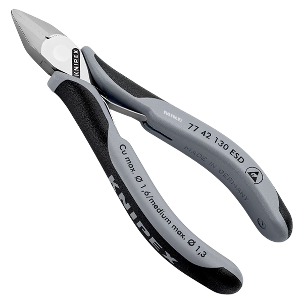 Kìm cắt chân linh kiện điện tử chống tĩnh điện Knipex 77 ESD