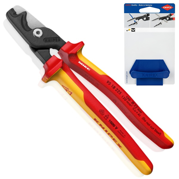 Kìm cắt cáp Knipex 95 18 225 StepCut XL, cách điện VDE 1000 V thumbnail 2